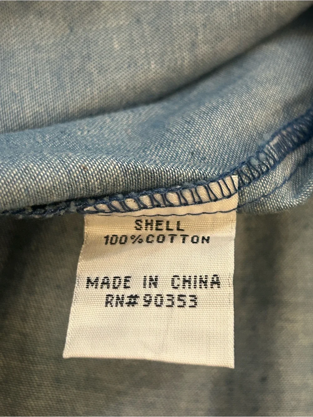 Rebellion Again Chambray Button Front Midi Sundress Blue 100% Cotton Size Small - Picture 5 of 8
